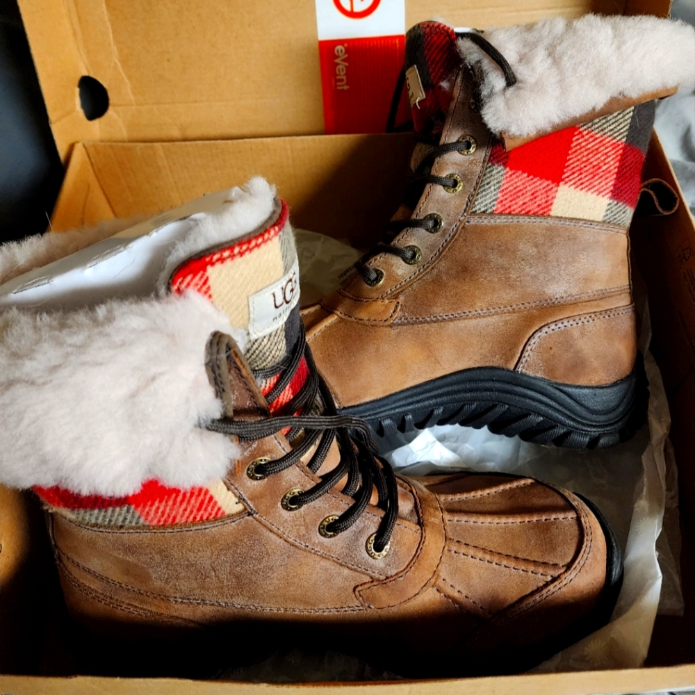 Ugg Adirondack II Plaid boots